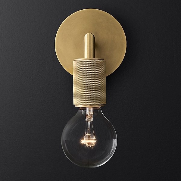 Бра Rh Utilitaire Single Sconce Brass 123285-22 44.551