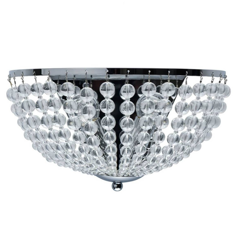 Бра Virginia Clear Beads Wall Lamp chrome 44.926-1 Loft-Concept