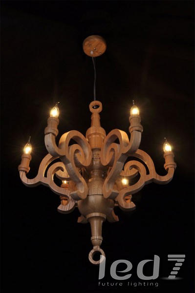 Светильник LED7 Future Lighting Wood design Paper Chandelier