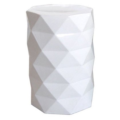 Керамический табурет Octagon Geometric - White 21.025