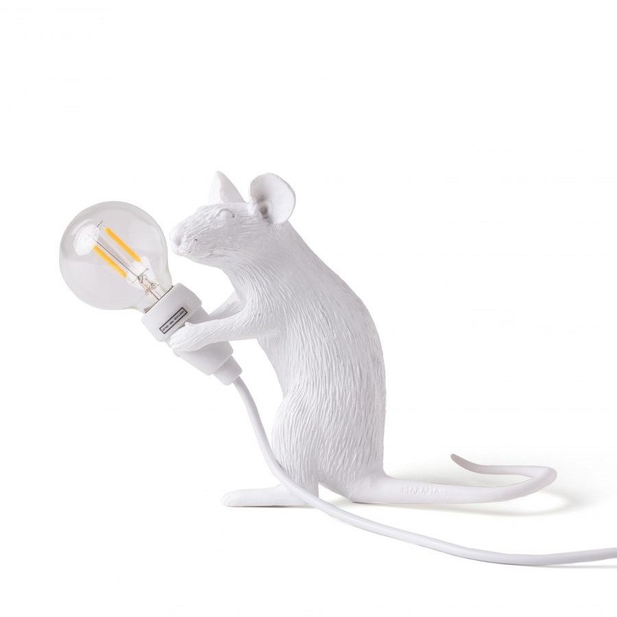 Настольная лампа Mouse Lamp Sitting USB Seletti 15221