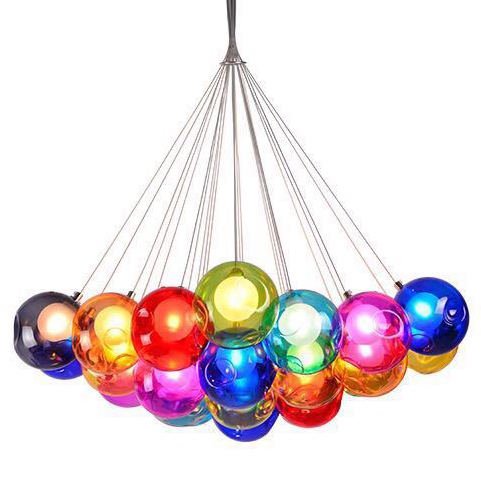 Люстра Bocci 28 Multicolor Led | 19 плафонов