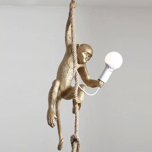 SLT Monkey Gold Lamp Ceiling Светильник Обезьяна с Лампой MS40005