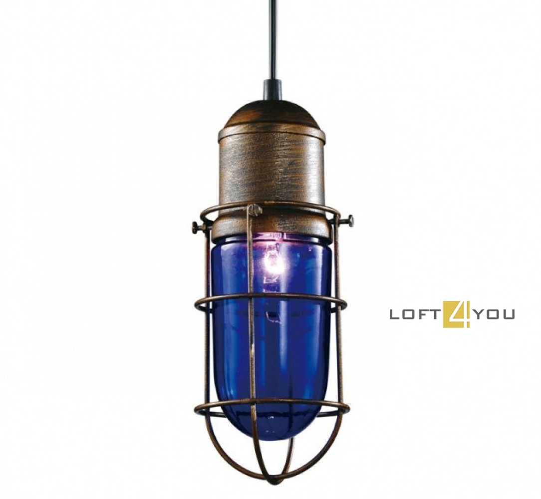 Светильник LOFT Edison Enerdge lamp Blue L00130