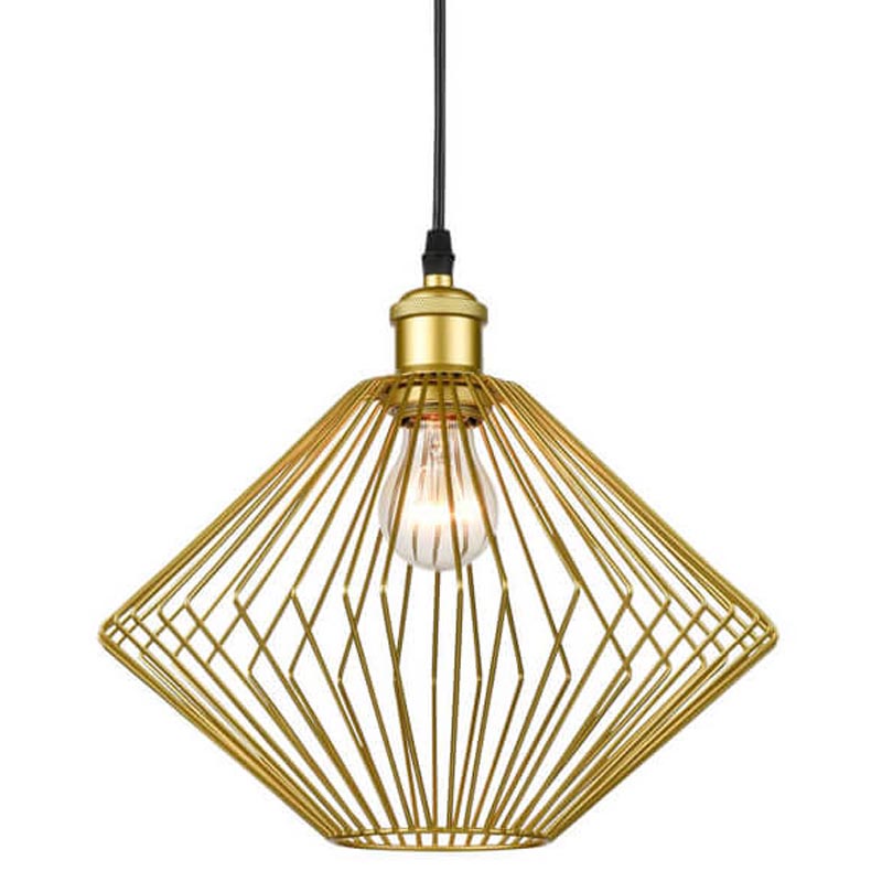 Подвесной светильник Loft Wire Cage gold 40.4323