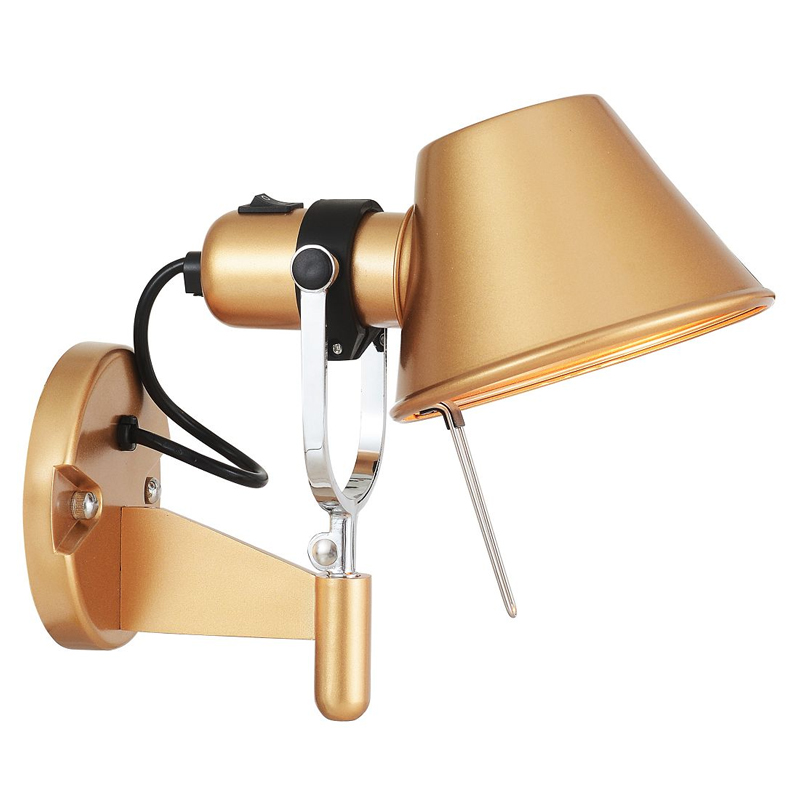 Бра золотого цвета с поворотным плафоном Artemide Loft-Concept 44.2432-3