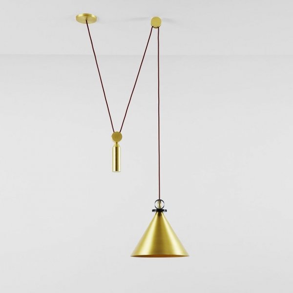 Подвесной светильник Shape up Pendant Cone Brass
  designed by John Hogan 40.1482-0 Loft-Concept