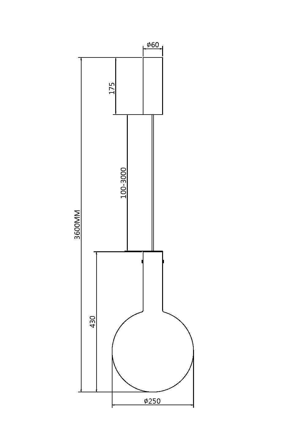 Подвесной светильник Maytoni MOD182PL-L6W3K