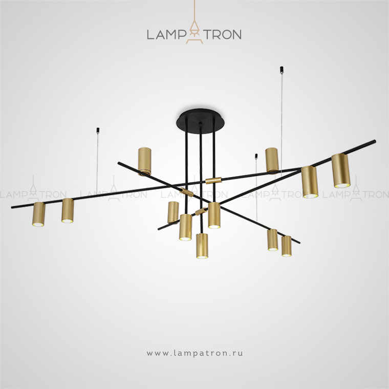 Минималистичная дизайнерская люстра с поворотными светильниками Lampatron CASA N