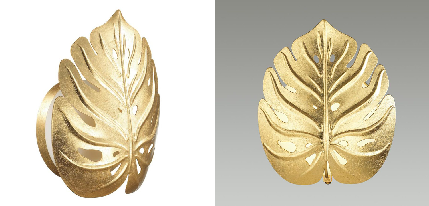 Бра Gold Monstera Leaf 44.1498-3