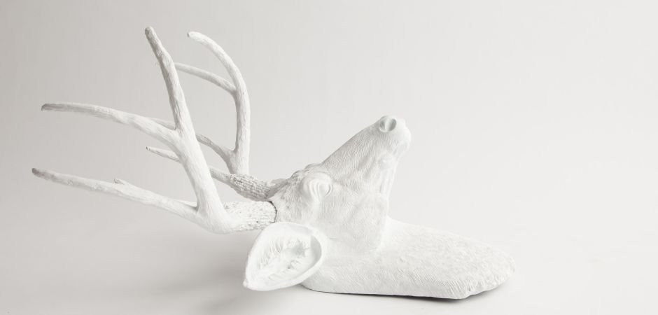 Голова оленя - Белая Loft-Concept 60.013