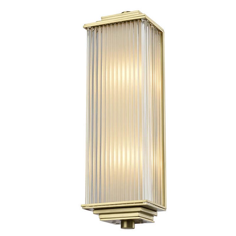 Бра Brion Glass Rectangle Wall Lamp Brass Loft-Concept 44.1584-2