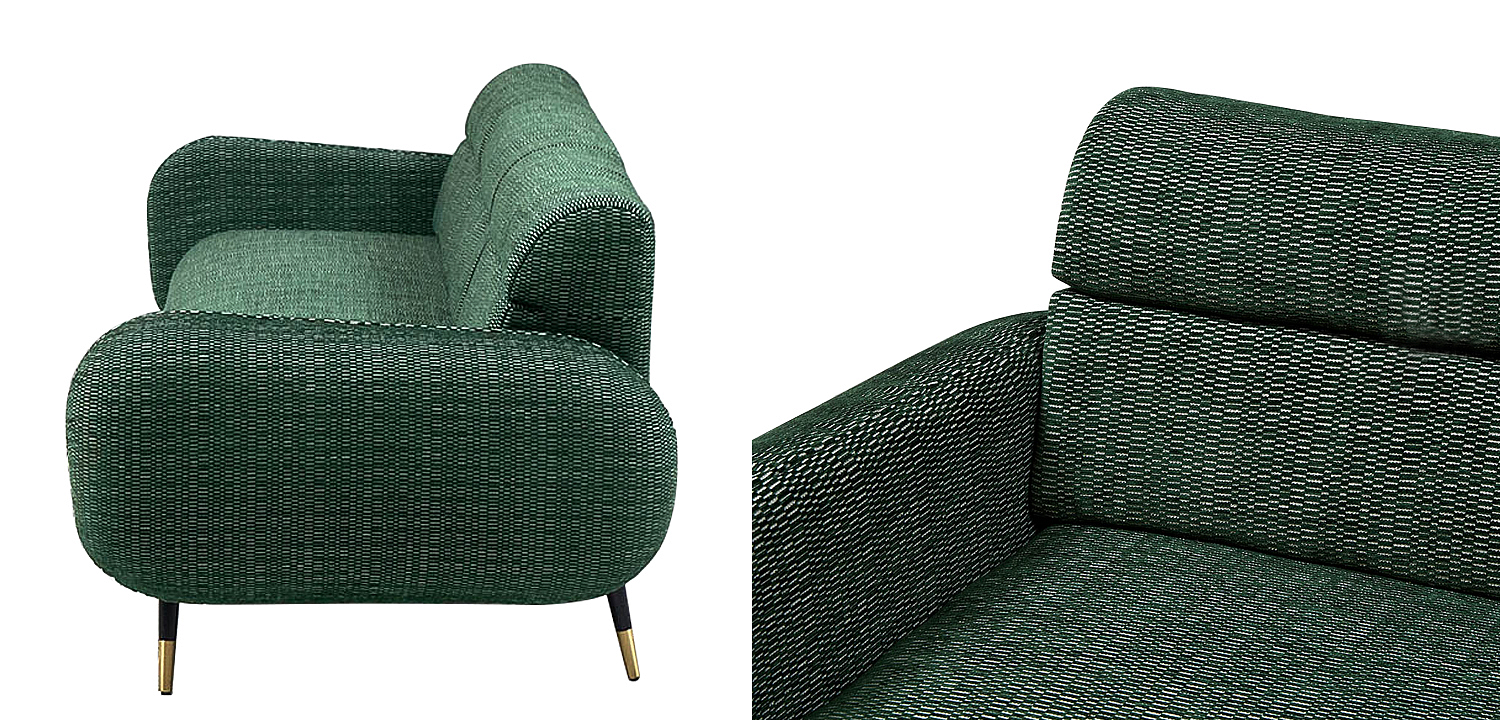 Диван Hebert Green Sofa L Зеленый 05.485-2