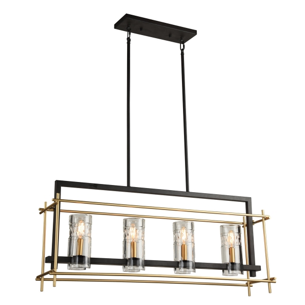 Подвесной светильник Brass Glass Pendant 4 Loft Concept 40.1279