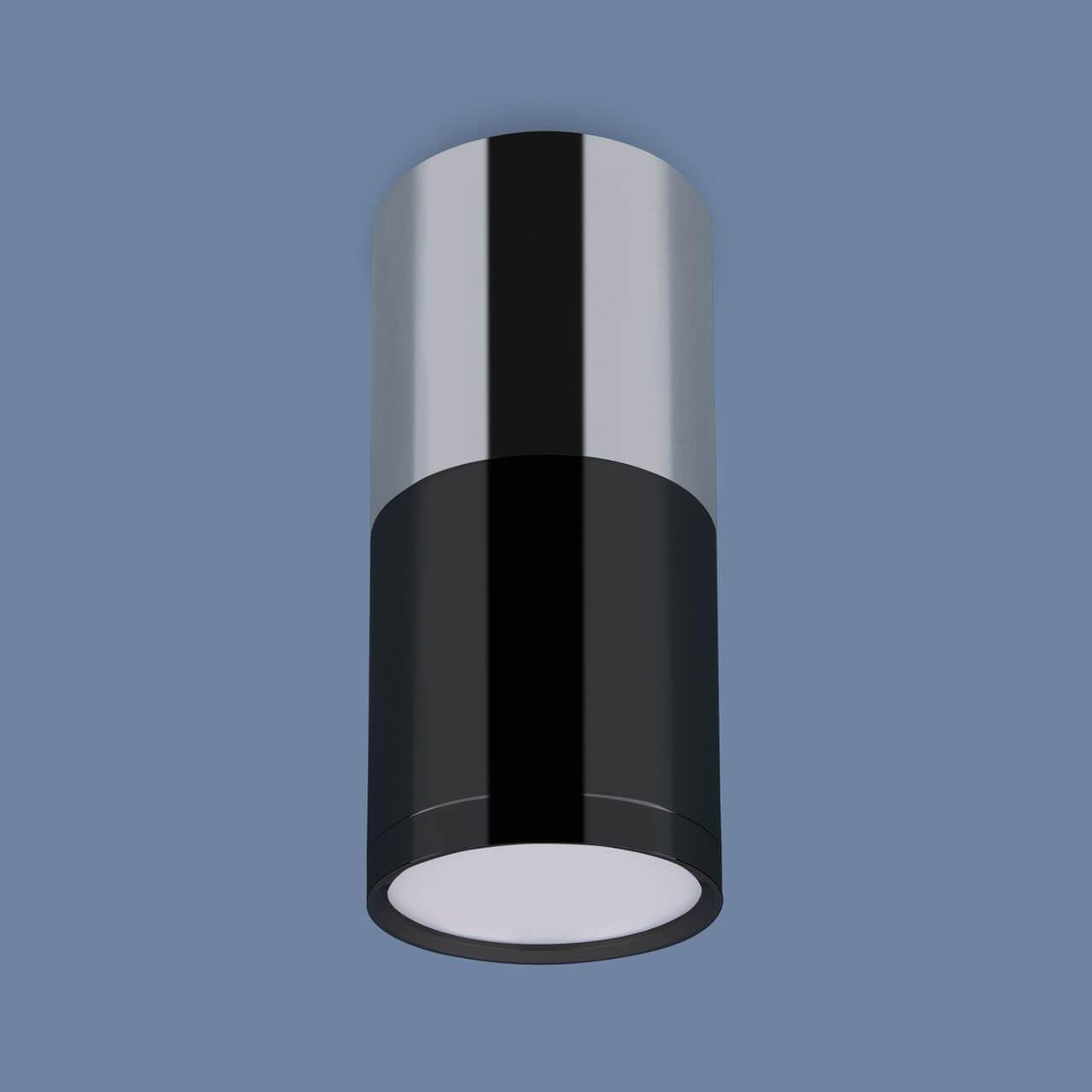 Потолочный светодиодный светильник Elektrostandard DLR028 6W 4200K хром/черный хром 4690389121982
