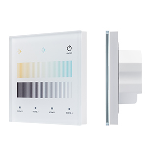 Сенсорная панель Arlight SMART-DALI-301-11-1G-4SC-DT8 Белая (230V, встраиваемая, 2.4G) (IARL, IP20 П