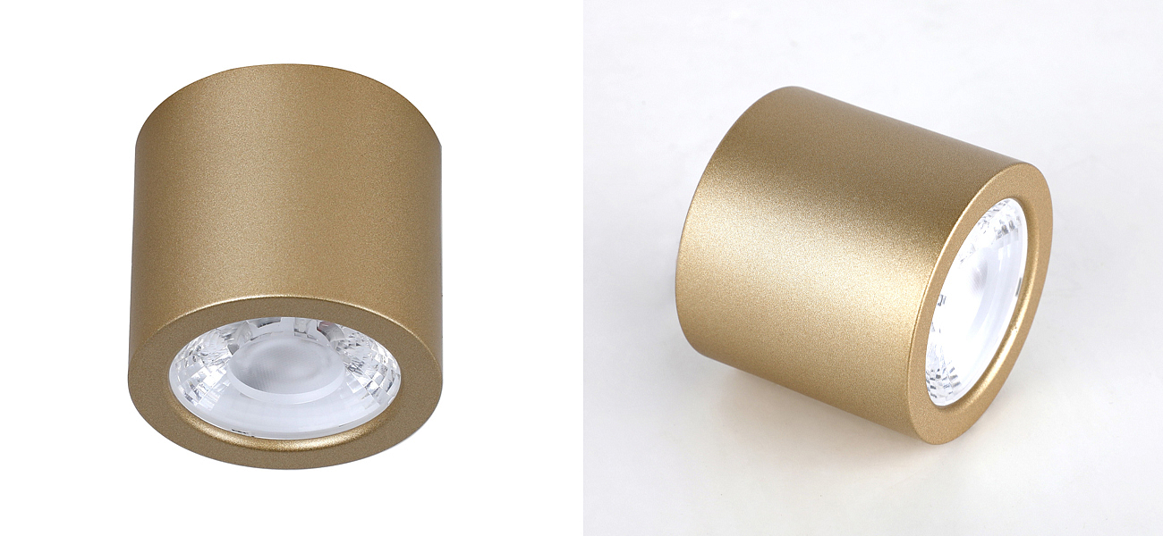 Накладной спот золотого цвета Simple Shape 6 см Loft-Concept 42.456-3