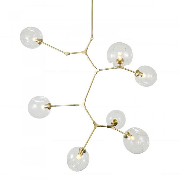 Люстра Branching Bubbles 7 Vertical Gold by Lindsey Adelman LA21843