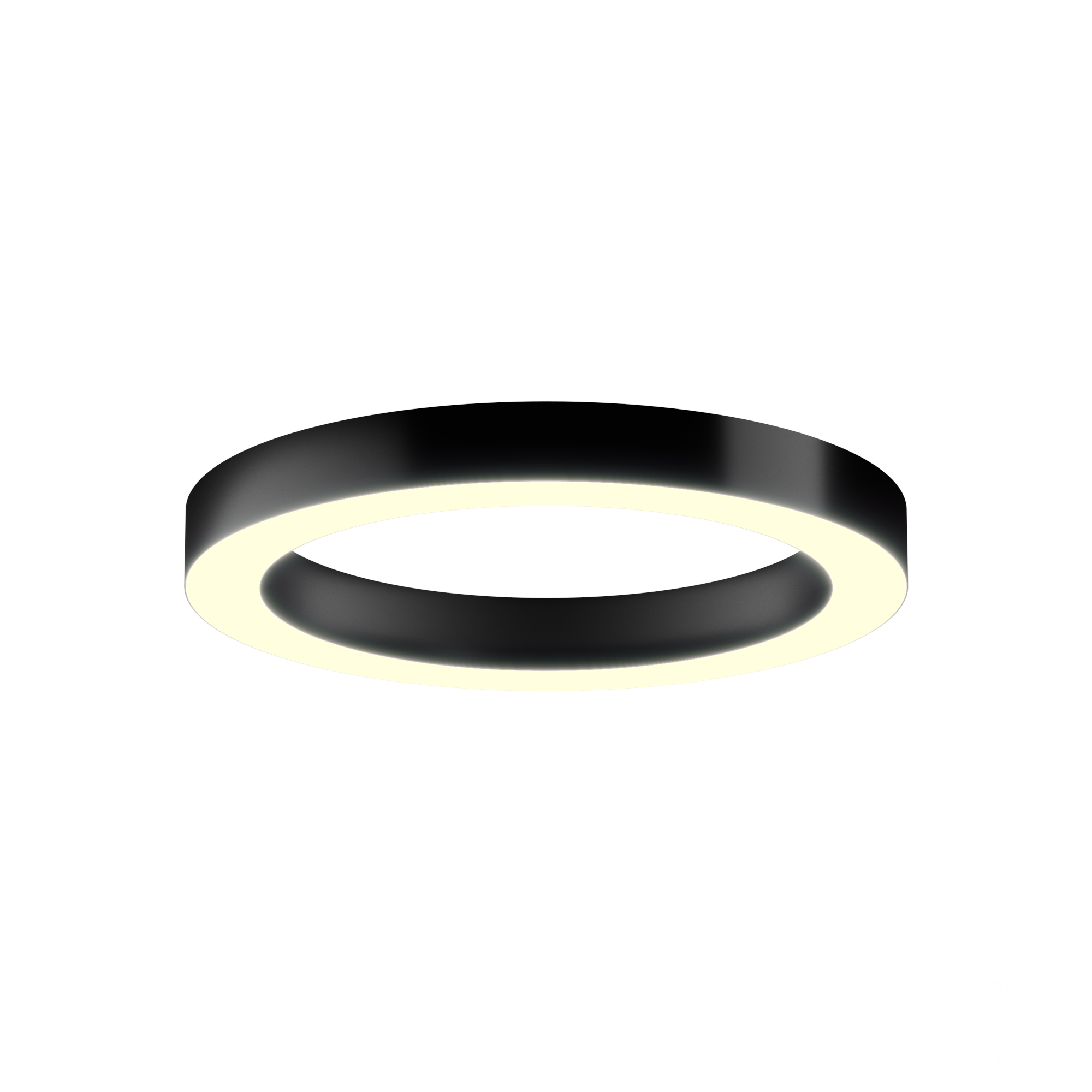 Светильник 6063 кольцо (RAL9005/625mm/LT70 — 3K/51W)