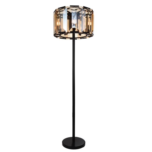 Напольная лампа Harlow Crystal Round Floor Amber Loft Concept 41.062.MT.BL.RU