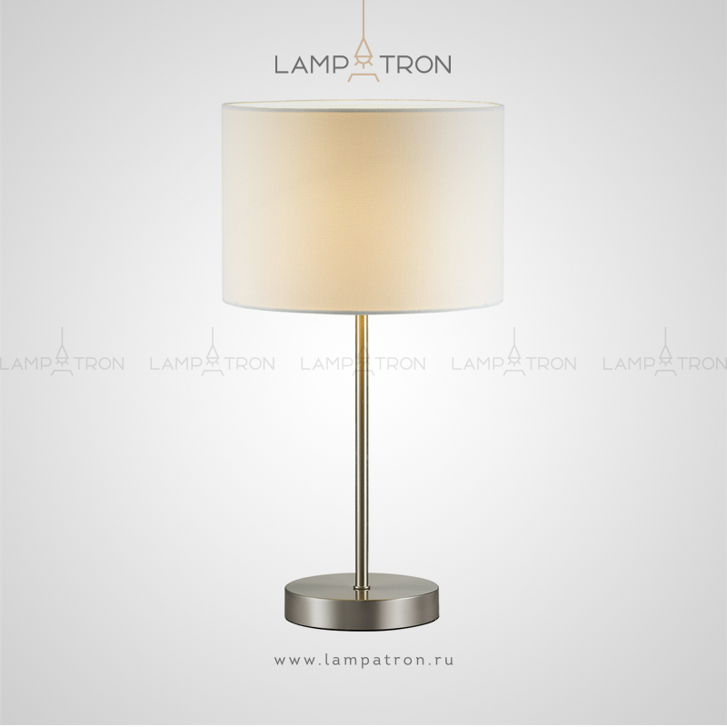 Настольная лампа в классическом стиле с цилиндрическим плафоном KLOS TAB