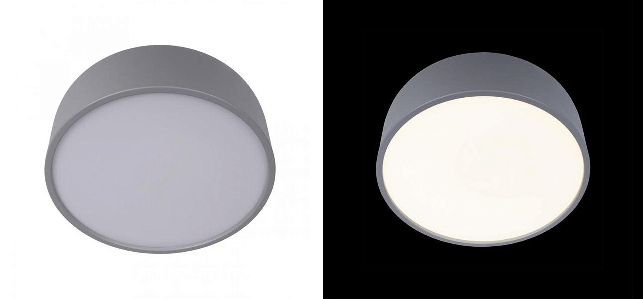 Светильник потолочный круглый Color cup Gray Loft-Concept 48.512-3