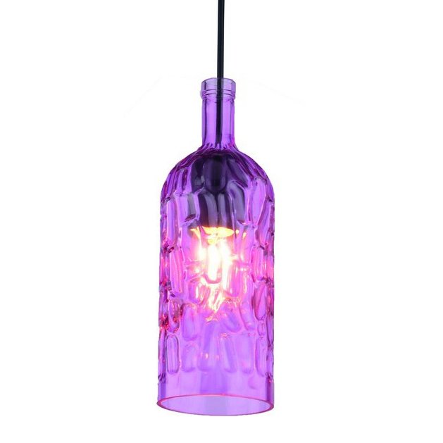 Подвесной светильник Geometry Glass Purpur Bottle Pendant 40.1970 Loft-Concept