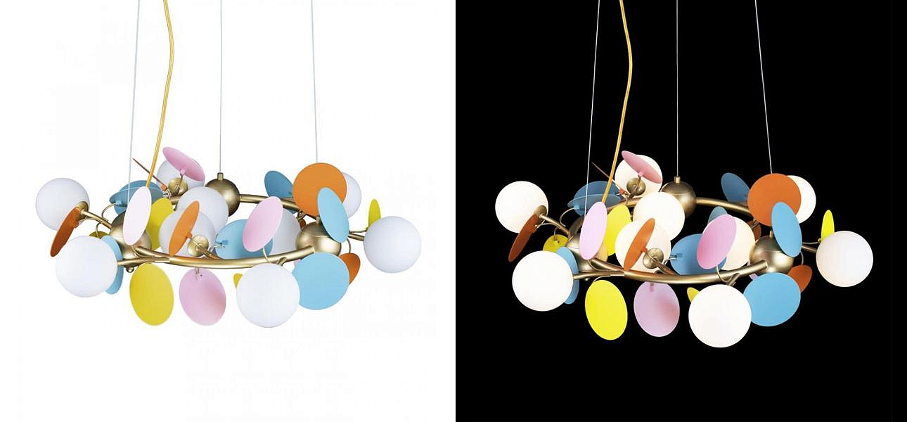 Люстра MATISSE Chandelier circle multicolor диаметр 70 40.5782-3