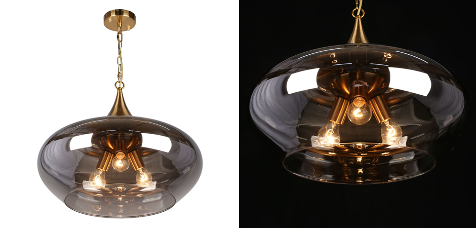 Подвесной светильник с дымчатым стеклом Chalice Loft-Concept 40.5308