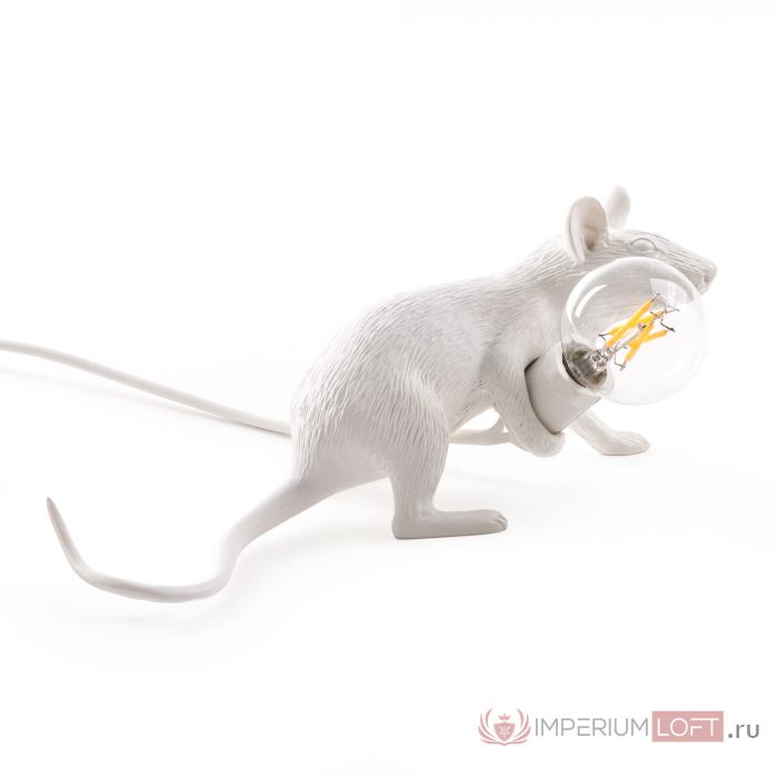 Настольная лампа SLT Mouse Lying Белый Imperium Loft 168481-22