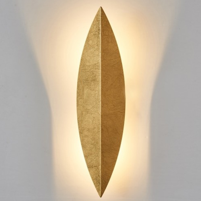 Art Deco Leaf Wall Lamp Gold 44.825-2 Loft-Concept