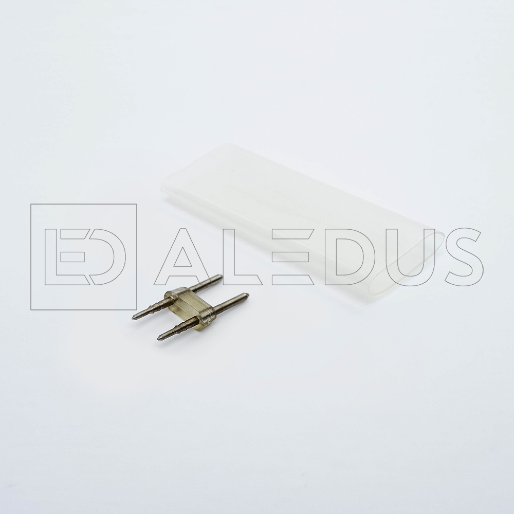 Внутренняя соединительная игла с термоусадкой для гибкого неона ALEDUS 08х16 мм BL-BF-E27-G45-WW