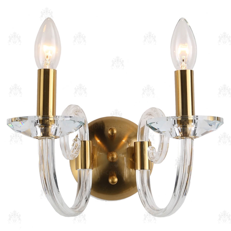 Бра Twisted Glass Candles Wall Lamp 44.1671-2