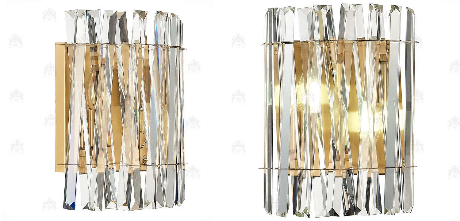 Бра Kaeden Glass Gold Wall Lamp 44.1684-2