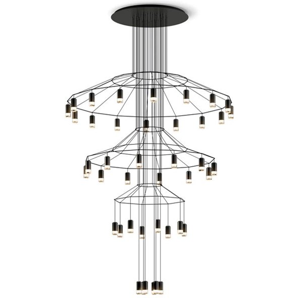 Люстра Vibia Wireflow Chandelier 0378 LED Suspension 42 lamp
  designed by Jordi Vilardell 40.1639-0 Loft-Concept