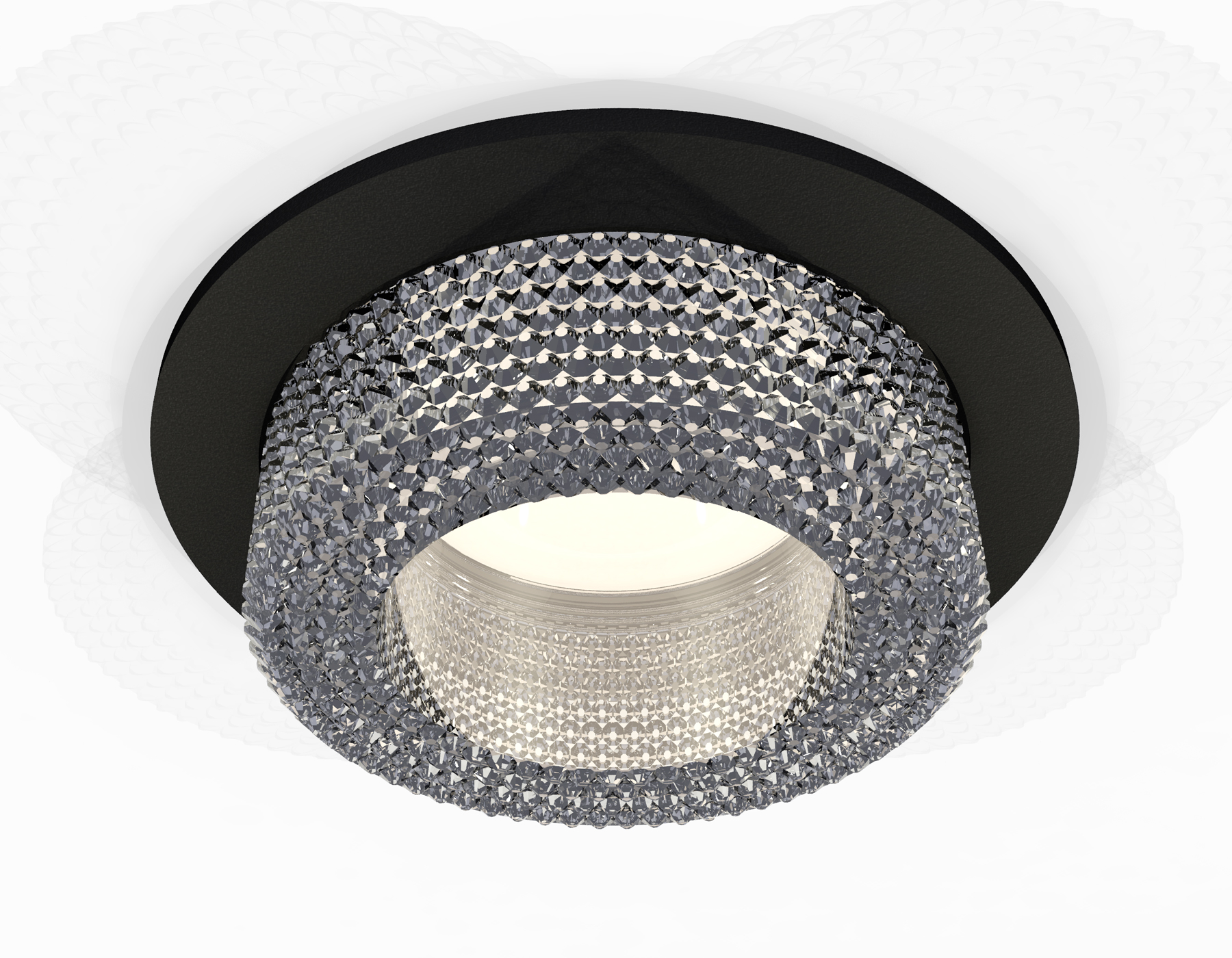 Комплект встраиваемого светильника с композитным хрусталем Ambrella Light XC7622020