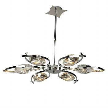 SL755.102.06 — Люстра подвесная ST Luce, 6 плафонов, прозрачный, хром