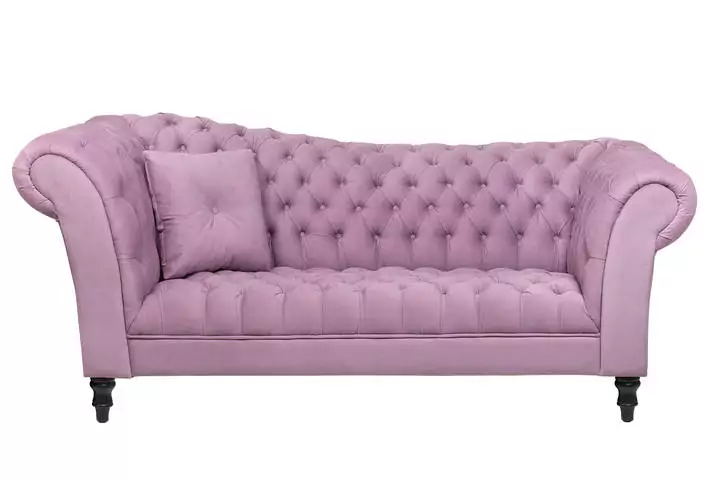 Двухместный диван розовый велюровый Lina Pink MAK interior 7LV-54-3PI