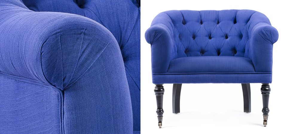 Кресло Chair Bentley кресло синий лен 01.210
