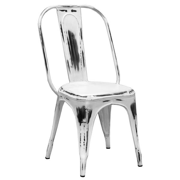 Кухонный стул Tolix Marais Chair Vintage White designed by Xavier Pauchard in 1934 03.128