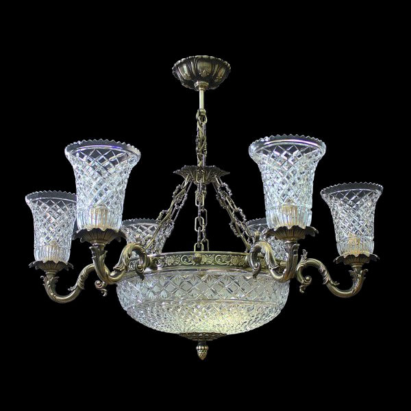 Люстра из хрусталя ХН-О-6+3 ВКА Орнамент