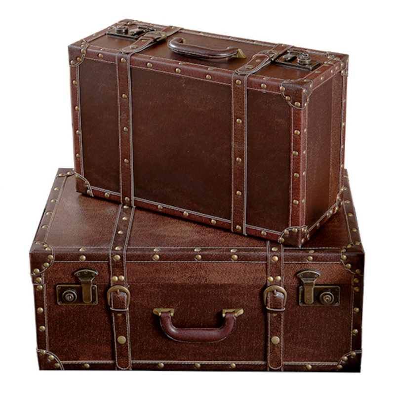 Винтажный чемодан коричневая кожа Loft Concept 20.039