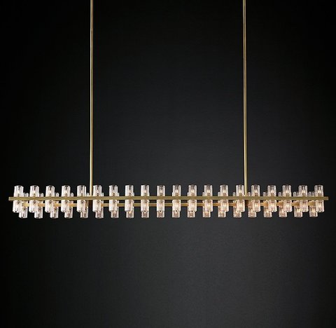 Люстра Restoration Hardware Arcachon Linear Chandelier | длина 140 см