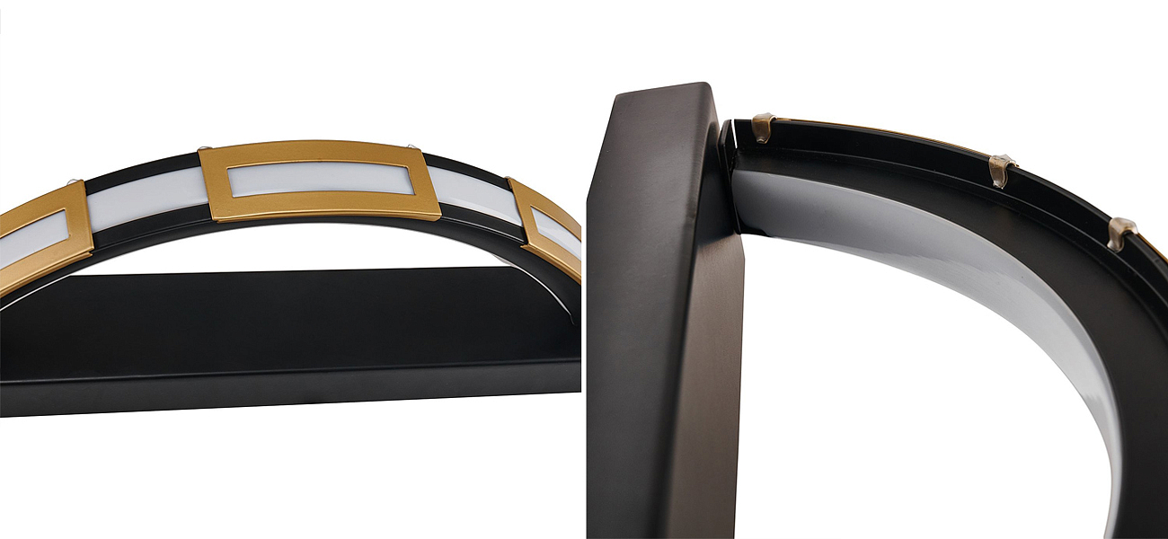 Черное бра с золотым декором Range Loft-Concept 44.2529-3