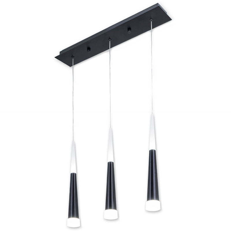 Люстра Vibia Slim Jordi Vilardell Black 3 подвеса designed by Jordi Vilardell