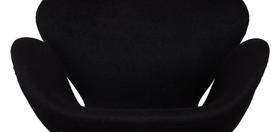 Кресло Swan black designed by Arne Jacobsen 01.307