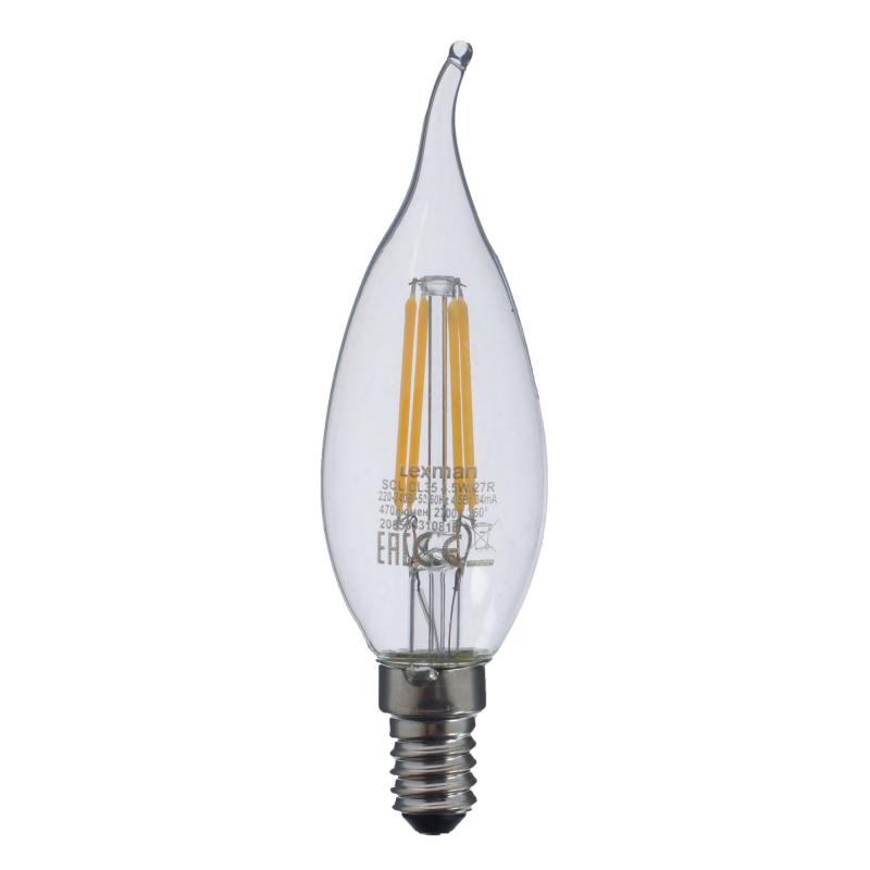 Прозрачная Свеча LED E14 4.5W тёплый свет Loft Concept 45.034