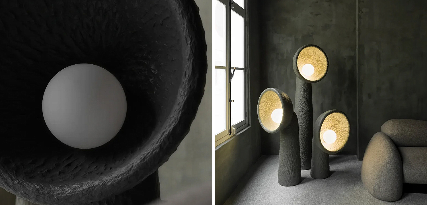 Лампа SONIAH MEDIUM FLOOR LAMP by FAINA Black Loft-Concept 41.501-0