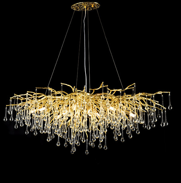 Люстра Bijout Chandelier Gold Long Great Light LS60491