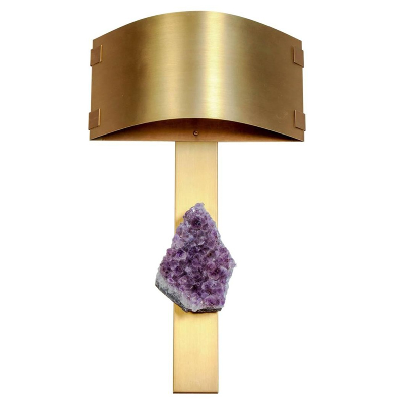 Бра Natural Amethyst and Curved Shades Wall Lamp 44.1038-0
